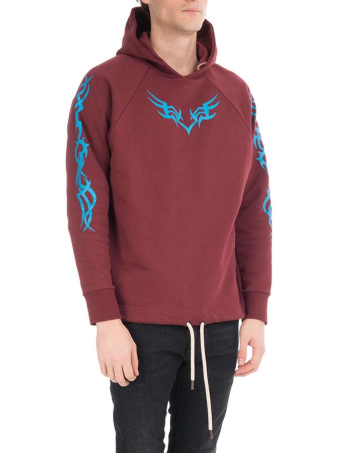 Printed Cotton Hoodie,