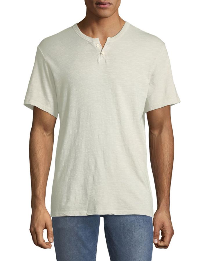 Men's Short-sleeve Henley Tee