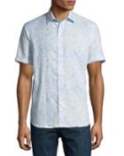 Snakeskin-print Short-sleeve