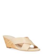 Grady Leather Cork Wedge