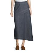 Asymmetric A-line Midi Denim
