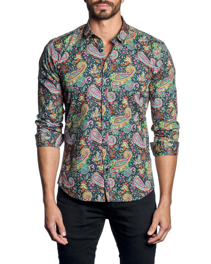 Men's Paisley Button-down