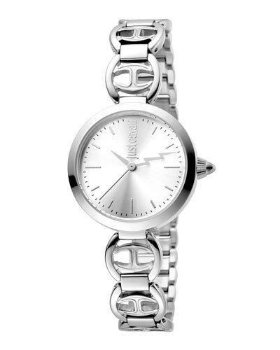 28mm Stainless Steel Logo Watch W/ Bracelet