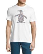Floral Penguin Pete Graphic Tee, White