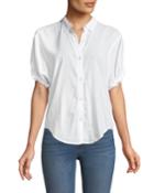 Boyfriend Short-sleeve Button-up