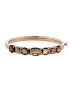 Rose 7-stone Hinged Bangle,