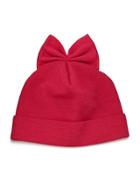 Knit Wool Beanie W/ Bow