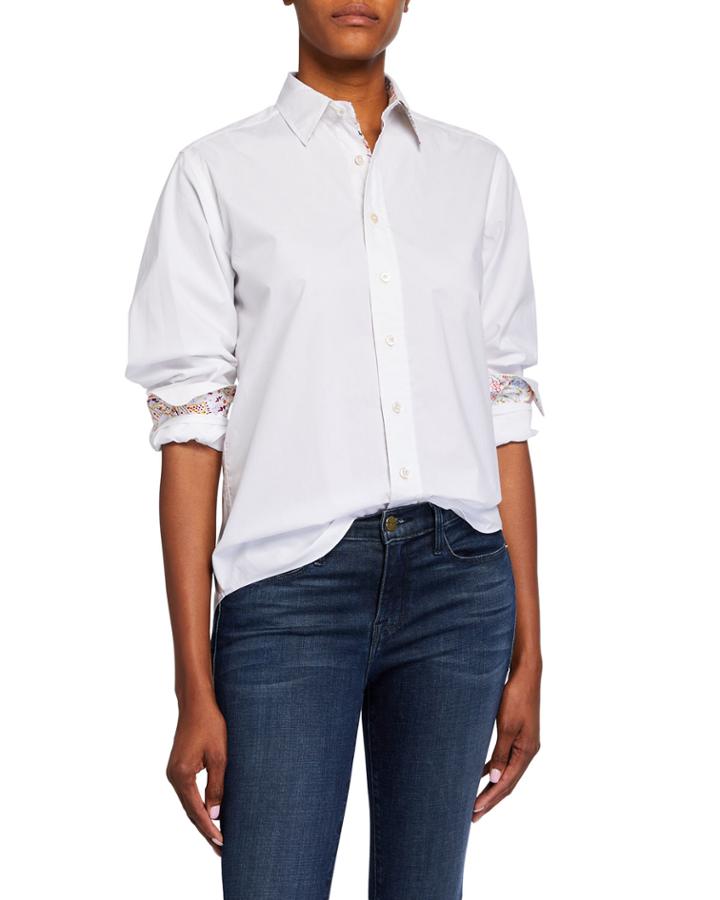 Carrie Poplin Button Down