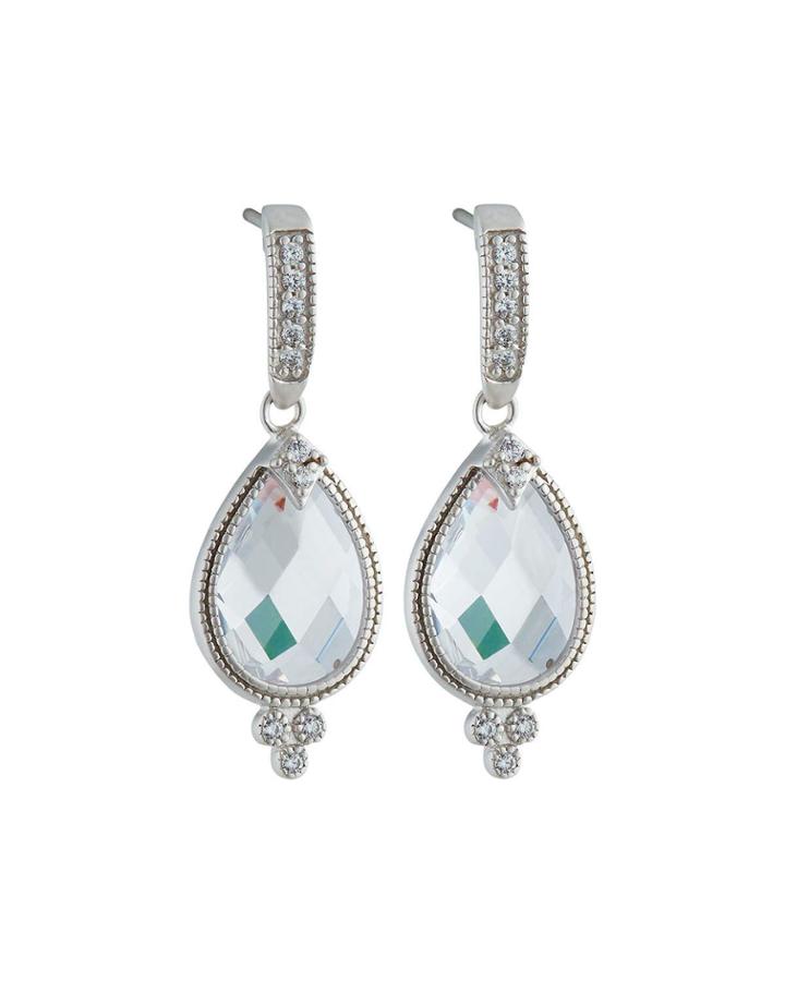 Faceted Teardrop Earrings