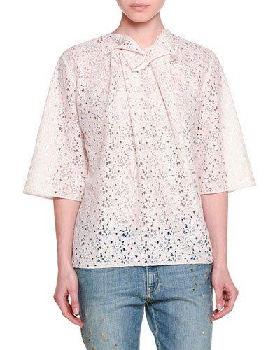 Half-sleeve Pleated