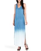 Angie Ombre V-neck Maxi Tank Dress