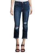 Destroyed Skinny Jeans, Bright Cherry Hills