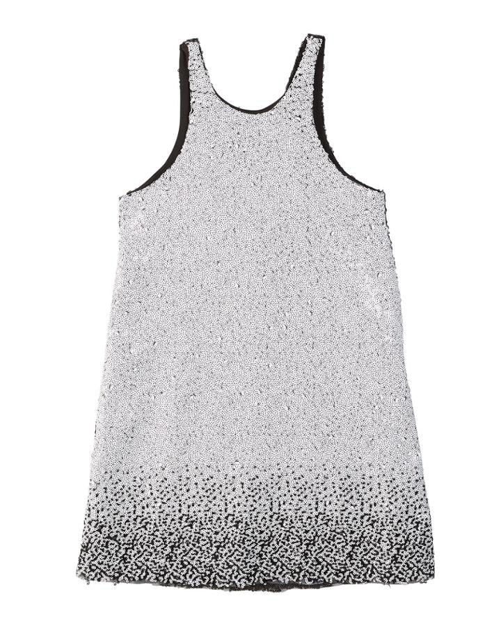 Kinsley Two-tone Knit Sequin Shift Dress,