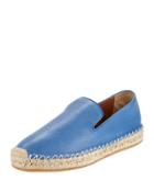 Men's Pebbled Leather Slip-on Espadrille