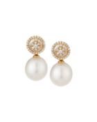 Belpearl 18k White South Sea Pearl & Diamond Drop Earrings, Women's