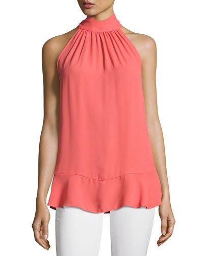 Habutai High-neck Sleeveless Blouse