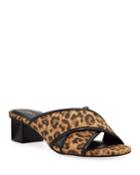 Mally Low-heel Leopard Cork
