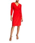 Long-sleeve Wrap Dress