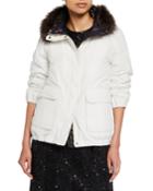 Reversible Taffeta Padded Bomber Jacket