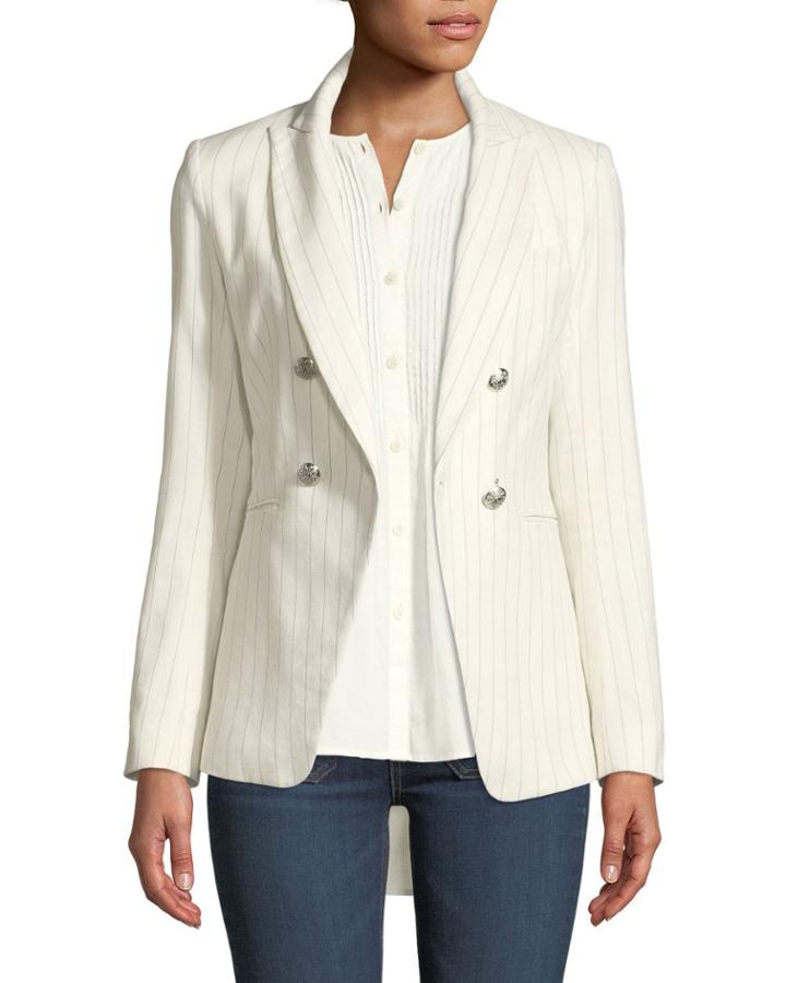 Apollo Linen/cotton Double-breasted Jacket