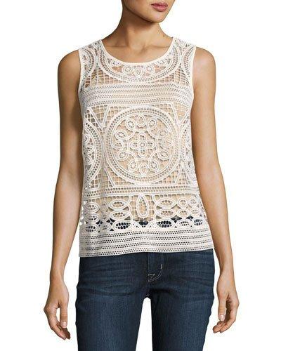 Crochet Scoop-neck Tank