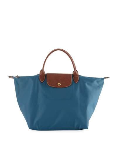 Le Pliage Medium Shoulder Tote Bag, Blue