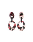 Leopard-print Dangle Earrings