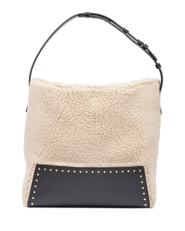 Alter Faux-shearling Hobo Bag