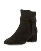 Leslie Mid Ankle-tie Bootie