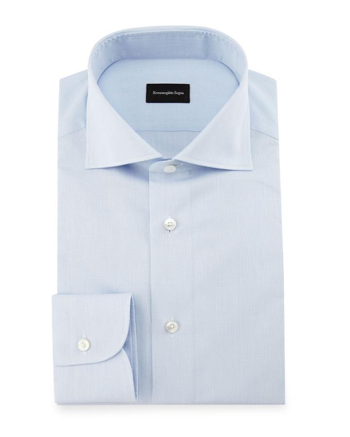 Micro-grid Dress Shirt,