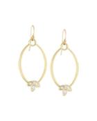 18k Diamond Marquise Silhouette Dangle & Drop Earrings