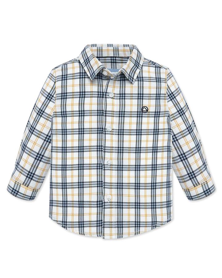 Boy's Plaid Button Up Shirt, Size