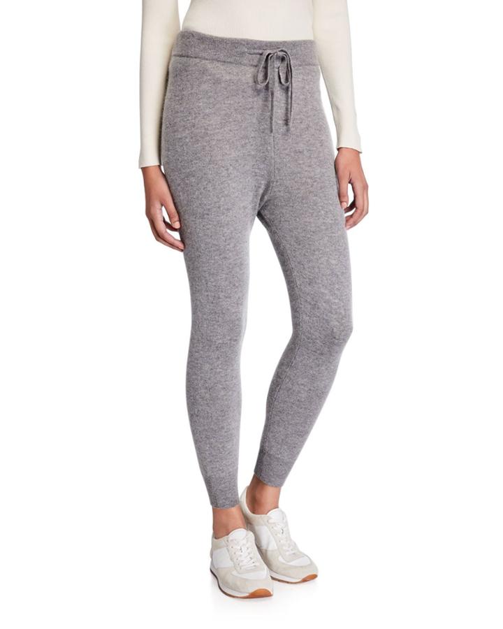Wool/cashmere Pull-on Drawstring Jogger Pants