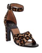 Thilan Crisscross Leopard Ankle-wrap