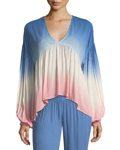 Kendra V-neck Ombr&eacute; Top