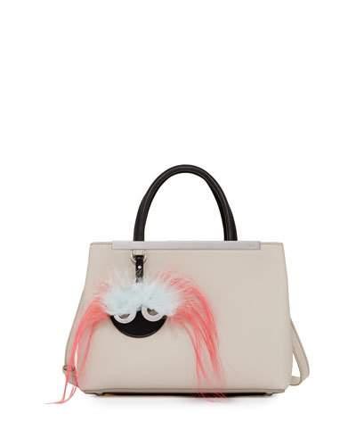 2jours Petite Monster Mirror Satchel Bag, Dust/black