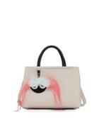 2jours Petite Monster Mirror Satchel Bag, Dust/black