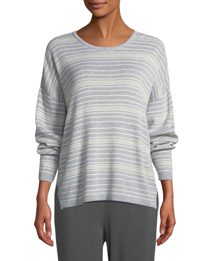 Long-sleeve Striped Organic Cotton