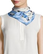 Dot-print Satin Triangle