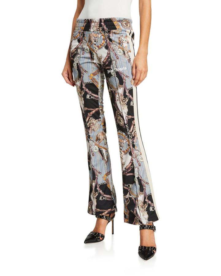 Bridle-print Skinny Track Pants