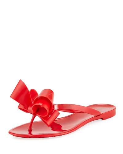 Bow Jelly Flat Thong