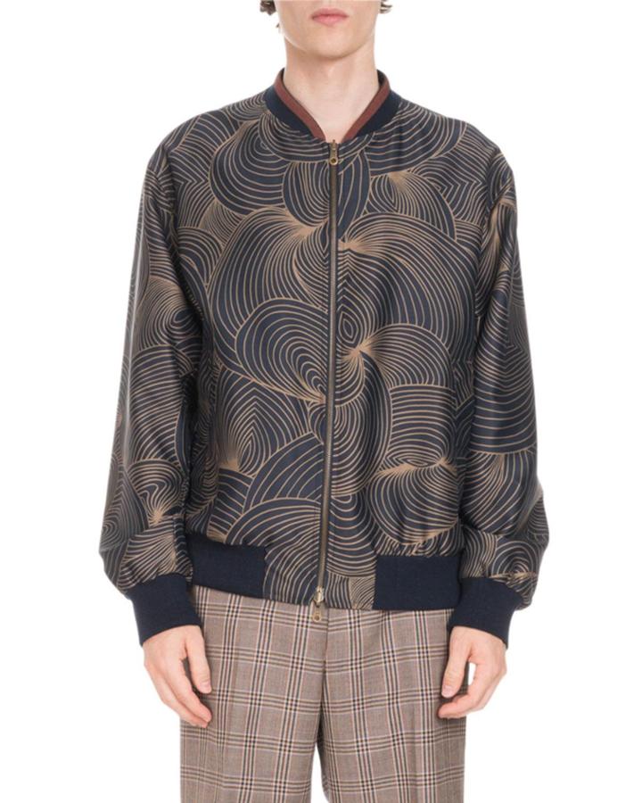 Reversible Nylon Bomber Jacket