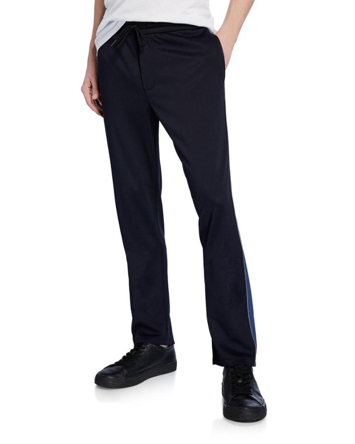 Men's Side-stripe Drawstring Track Pants