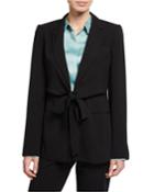 Crepe Tie-front Jacket
