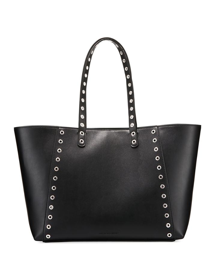 Ansley Smooth Grommet Tote Bag
