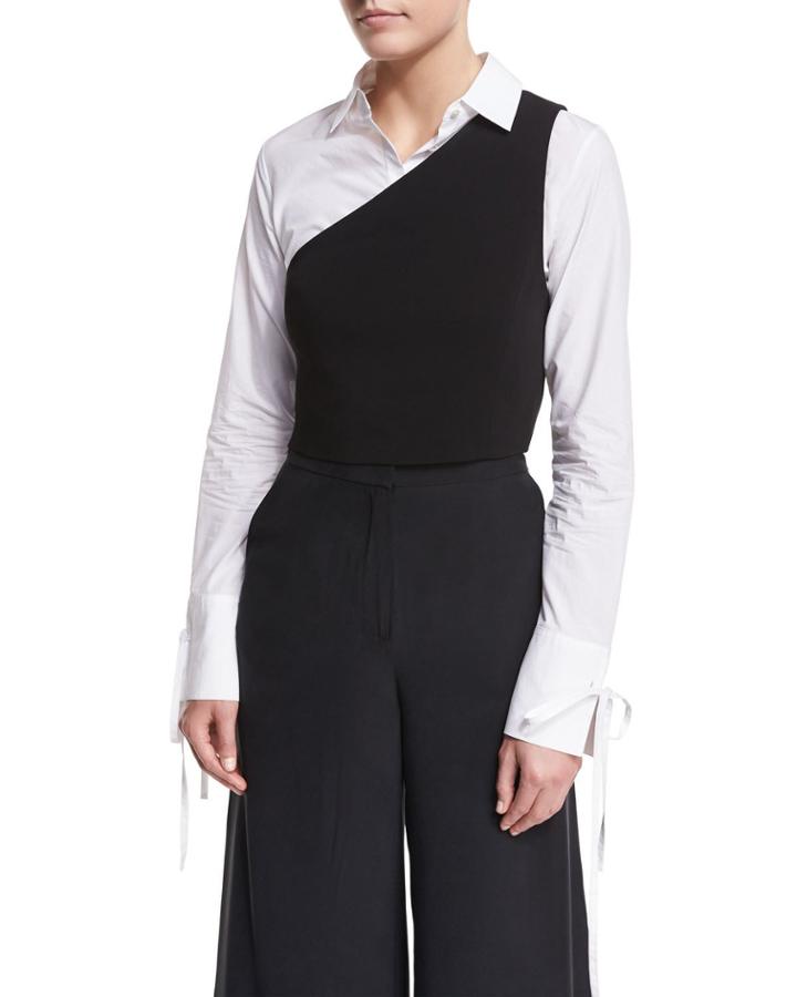 One-shoulder Cropped Top