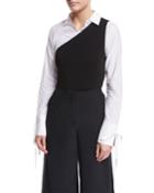 One-shoulder Cropped Top