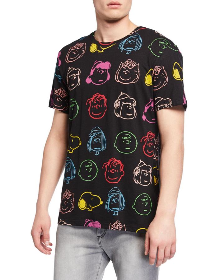 Men's Peanuts Heads Graphic Cotton T-shirt