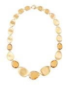 Lunaria 18k Gold & Citrine Collar Necklace