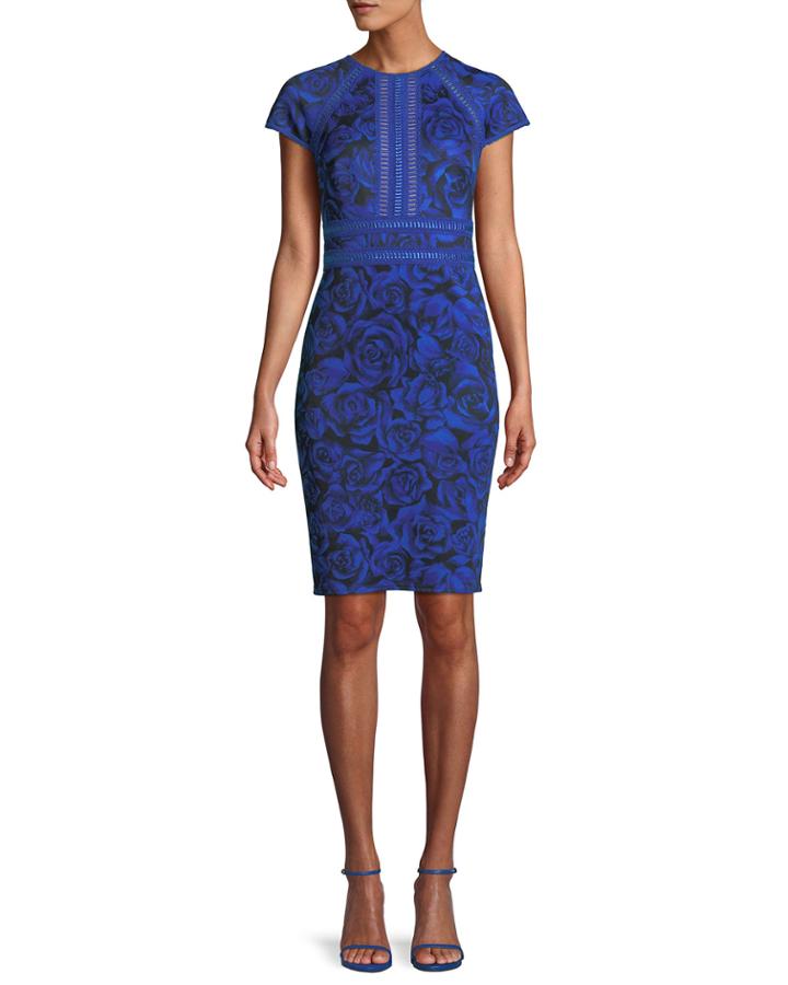 Neoprene Short-sleeve Dress